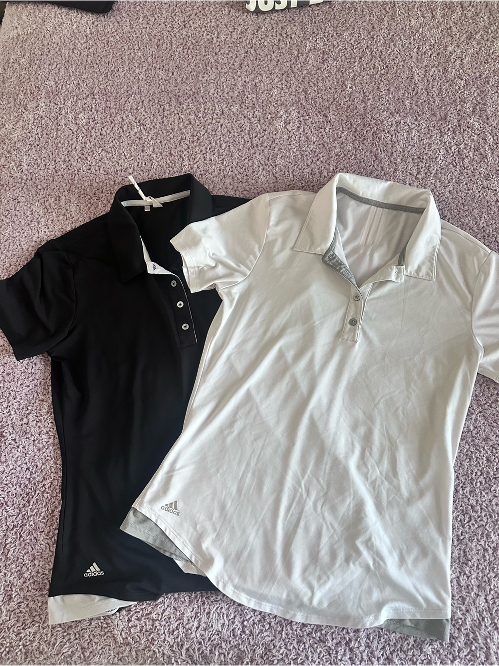 adidas Women's Short-Sleeve Polo Set - Black & White